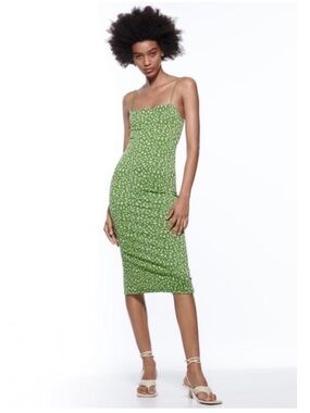 Zara | Dresses | Zara Ribbed Midi Dress | Poshmark